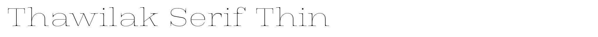 Thawilak Serif Thin image